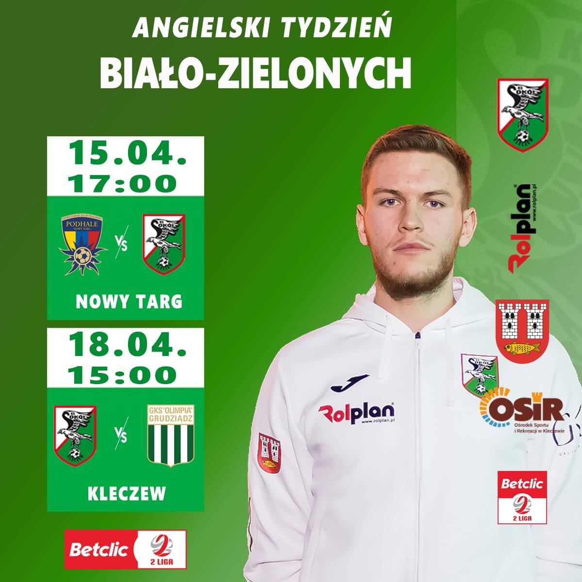 Kolejny angielski tydzień biało-zielonych